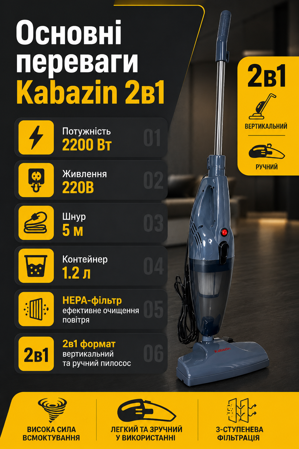 Пилосос Mira24 у роботі